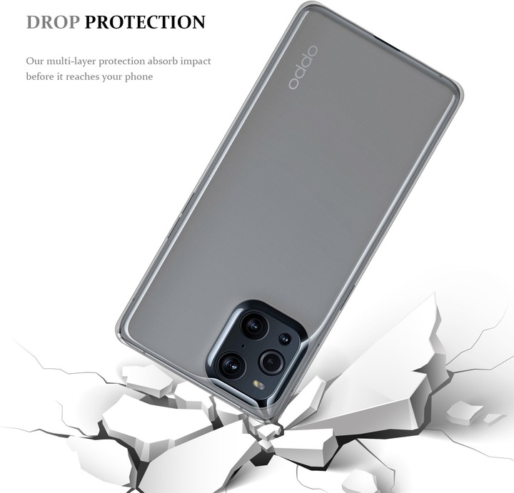 Productafbeelding Cadorabo TPU Ultra Slanke AIR Cover (Oppo Find X3 Pro)