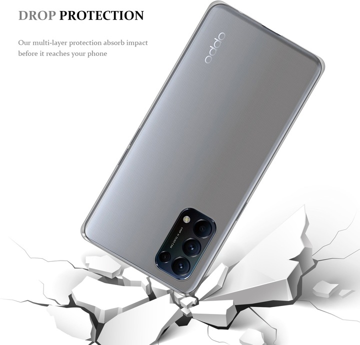 Productafbeelding Cadorabo TPU Ultra Slanke AIR Cover (Oppo Find X3 Lite)