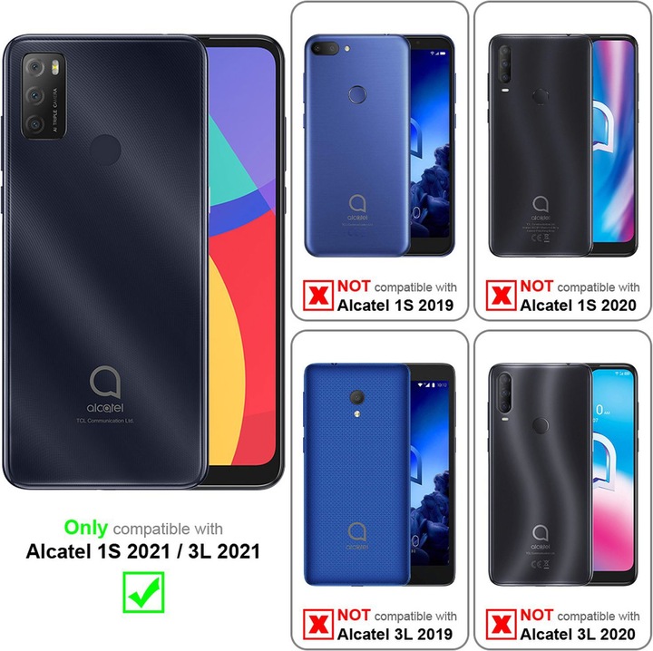 Productafbeelding Cadorabo TPU Ultra Slanke AIR Cover (Alcatel 1S (2021))