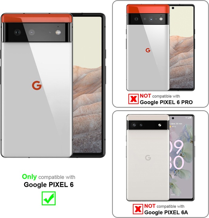 Produktbild Cadorabo TPU Ultra Slim AIR Hülle (Google Pixel 6a)