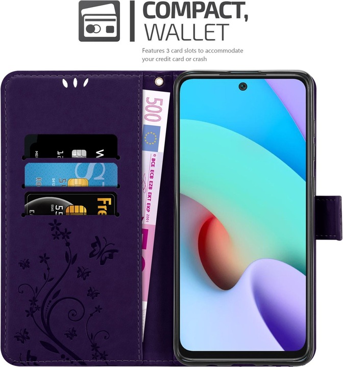 Actual product image Cadorabo Flower Book cover (Xiaomi Redmi 10, Xiaomi Redmi Note 11)