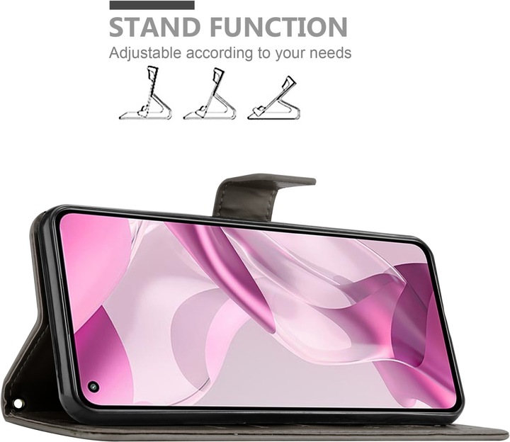 Actual product image Cadorabo Flower Book cover (Xiaomi Mi 11 Lite, Xiaomi Mi 11 Lite 5G, Xiaomi Mi 11 Lite 5G NE)