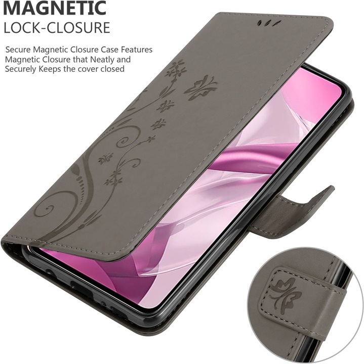 Actual product image Cadorabo Flower Book cover (Xiaomi Mi 11 Lite, Xiaomi Mi 11 Lite 5G, Xiaomi Mi 11 Lite 5G NE)