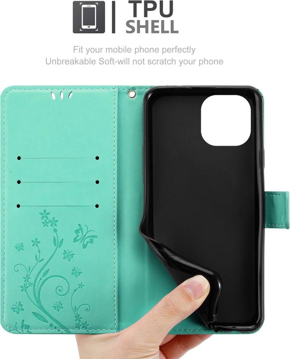 Image du produit Cadorabo Pochette Flower Book (Xiaomi Mi 11 Lite, Xiaomi Mi 11 Lite 5G)