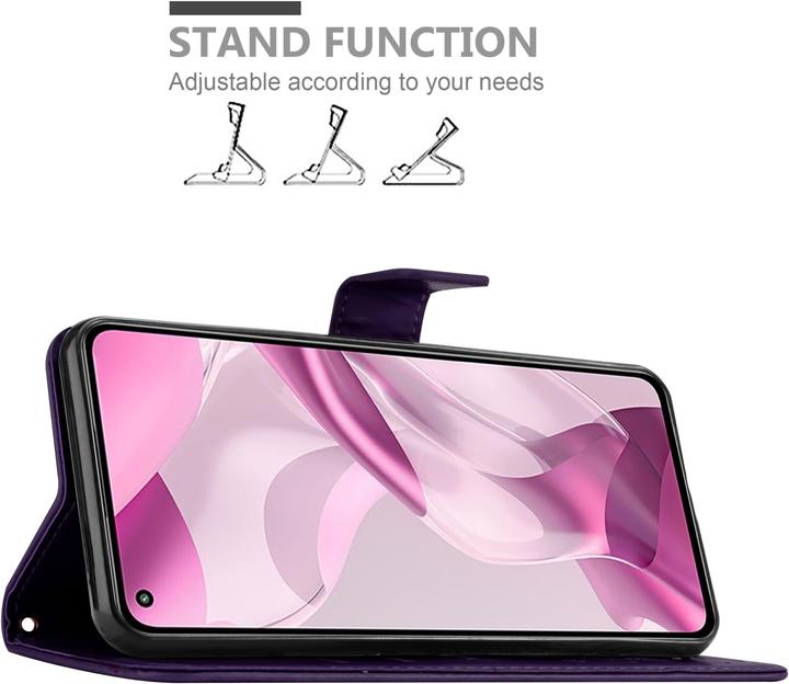 Produktbild Cadorabo Flower Book Hülle (Xiaomi Mi 11 Lite, Xiaomi Mi 11 Lite 5G)