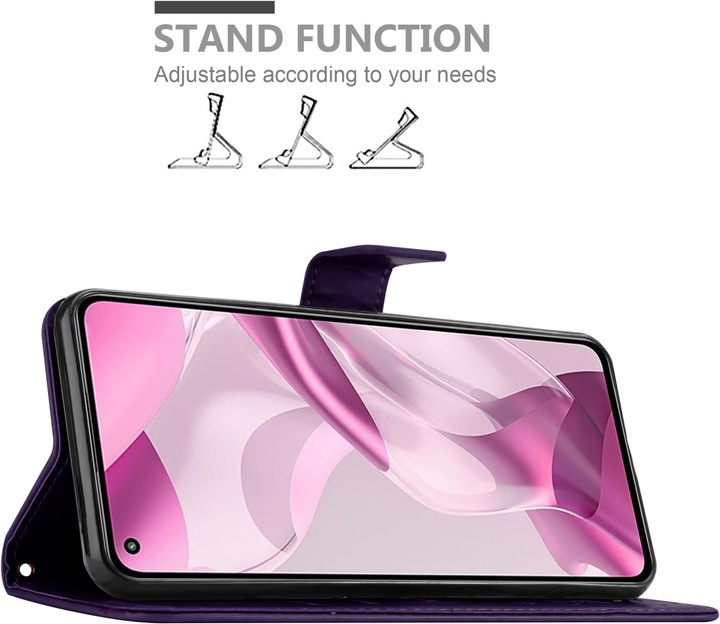 Actual product image Cadorabo Flower Book cover (Xiaomi Mi 11 Lite, Xiaomi Mi 11 Lite 5G)