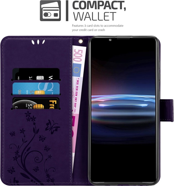 Actual product image Cadorabo Flower Book cover (Sony Xperia Pro-I)