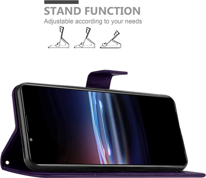 Actual product image Cadorabo Flower Book cover (Sony Xperia Pro-I)
