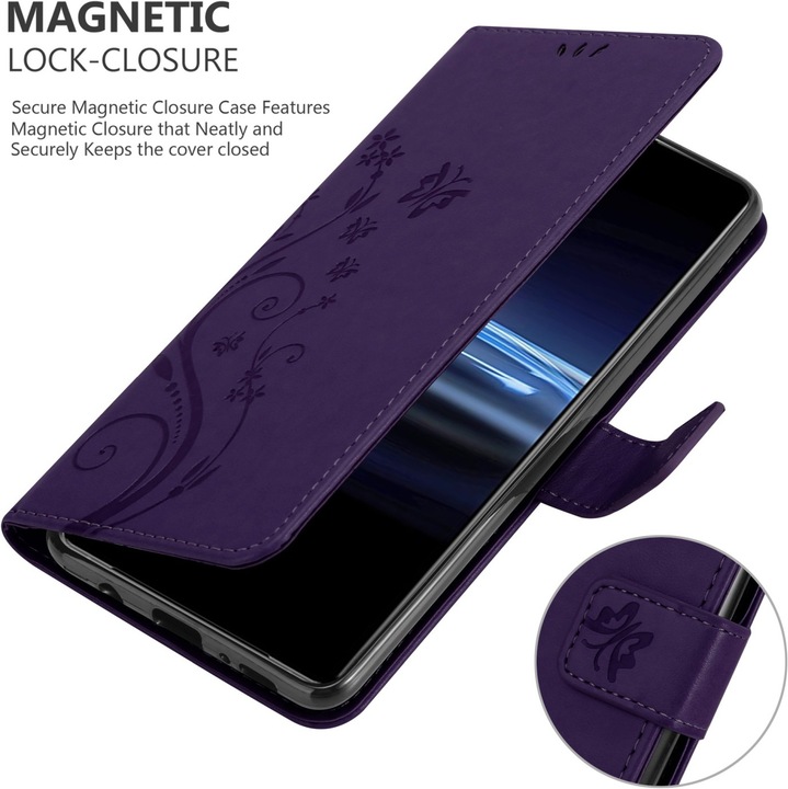 Actual product image Cadorabo Flower Book cover (Sony Xperia Pro-I)
