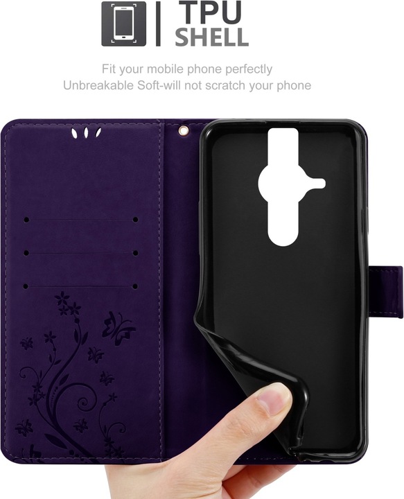 Actual product image Cadorabo Flower Book cover (Sony Xperia Pro-I)