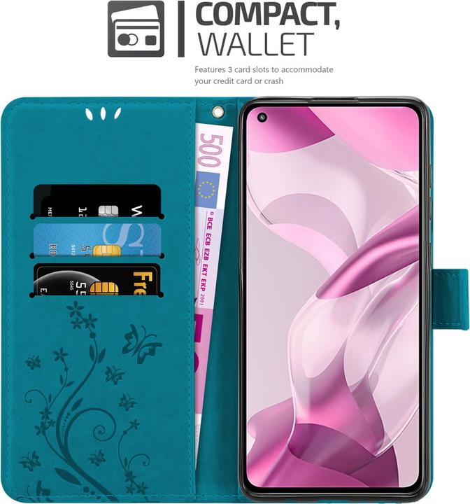 Image du produit Cadorabo Pochette Flower Book (Xiaomi Mi 11 Lite, Xiaomi Mi 11 Lite 5G)