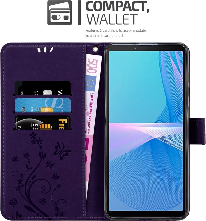 Actual product image Cadorabo Flower Book cover (Sony Xperia 10 III)
