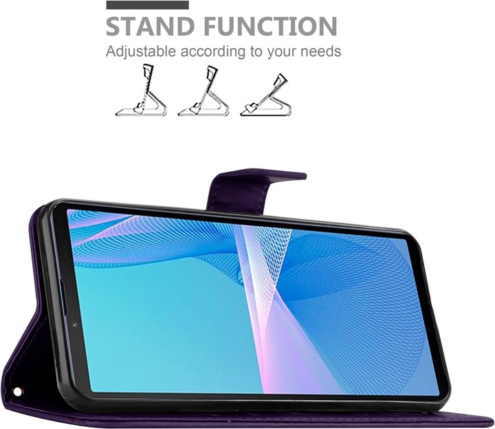 Actual product image Cadorabo Flower Book cover (Sony Xperia 10 III)