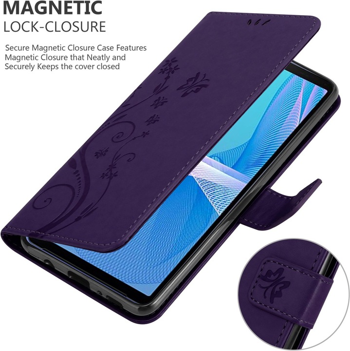 Actual product image Cadorabo Flower Book cover (Sony Xperia 10 III)