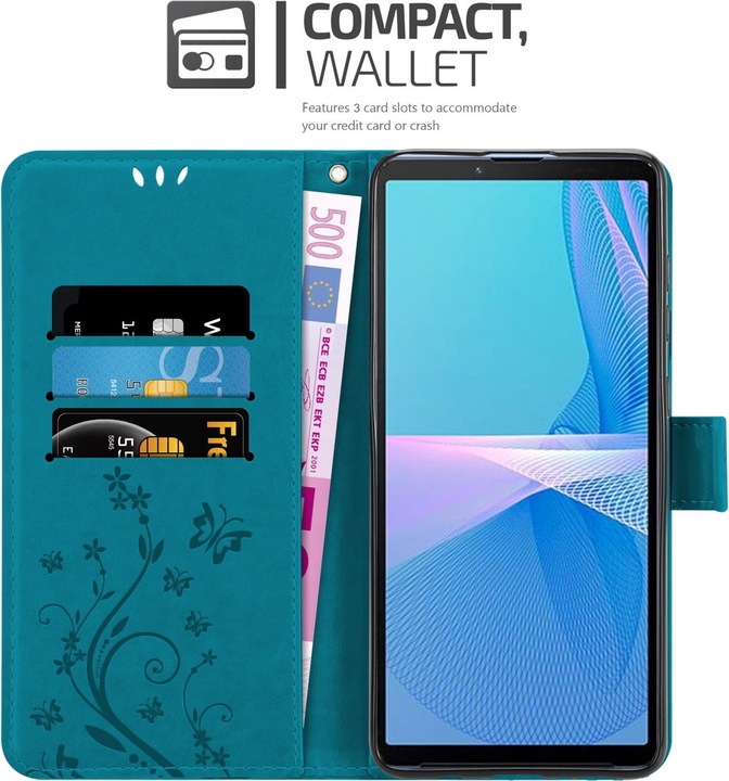 Actual product image Cadorabo Flower Book cover (Sony Xperia 10 III)