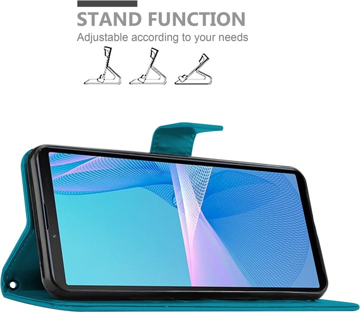 Actual product image Cadorabo Flower Book cover (Sony Xperia 10 III)