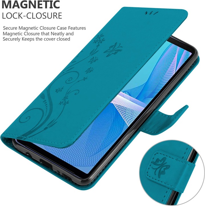 Actual product image Cadorabo Flower Book cover (Sony Xperia 10 III)