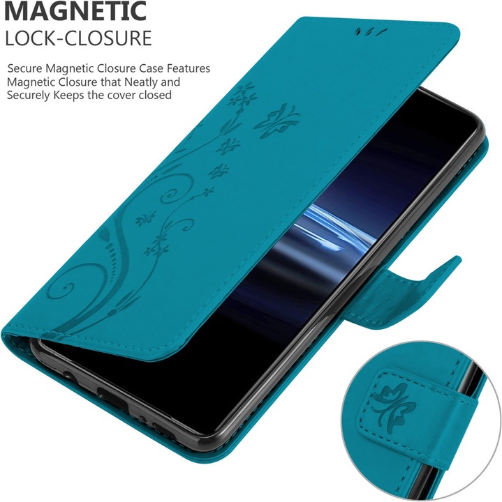Actual product image Cadorabo Flower Book cover (Sony Xperia Pro-I)