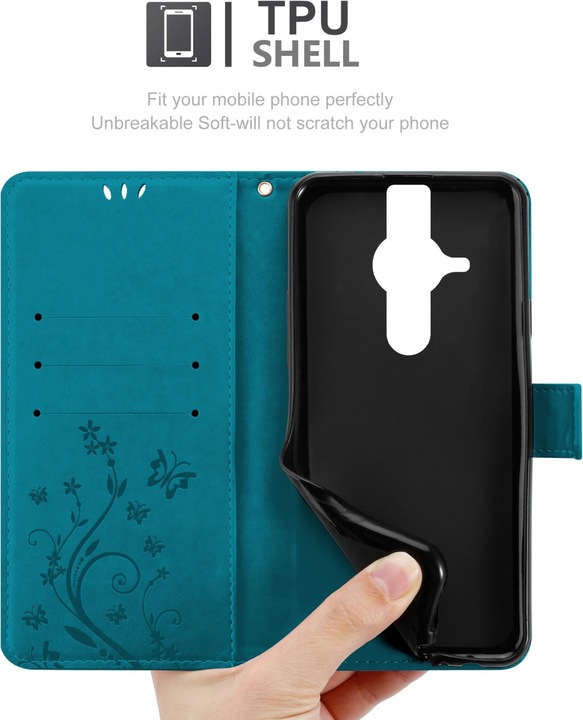 Actual product image Cadorabo Flower Book cover (Sony Xperia Pro-I)