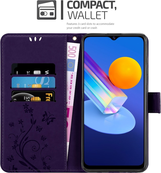 Actual product image Cadorabo Flower Book cover (Vivo Y72 5G, Vivo Y52s 5G)