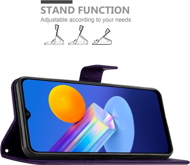 Actual product image Cadorabo Flower Book cover (Vivo Y72 5G, Vivo Y52s 5G)