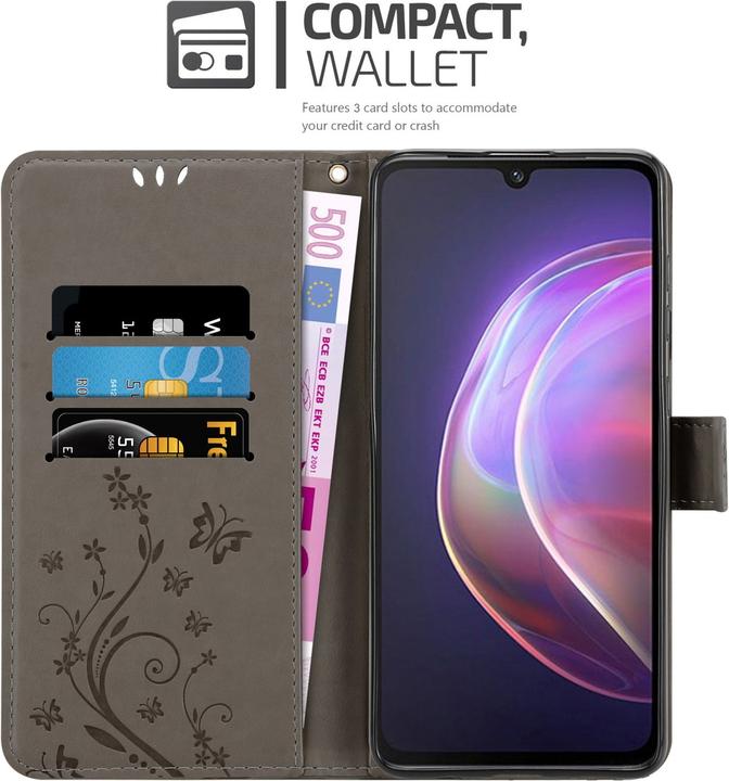 Productafbeelding Cadorabo Bloemen Boekomslag (Vivo V21)