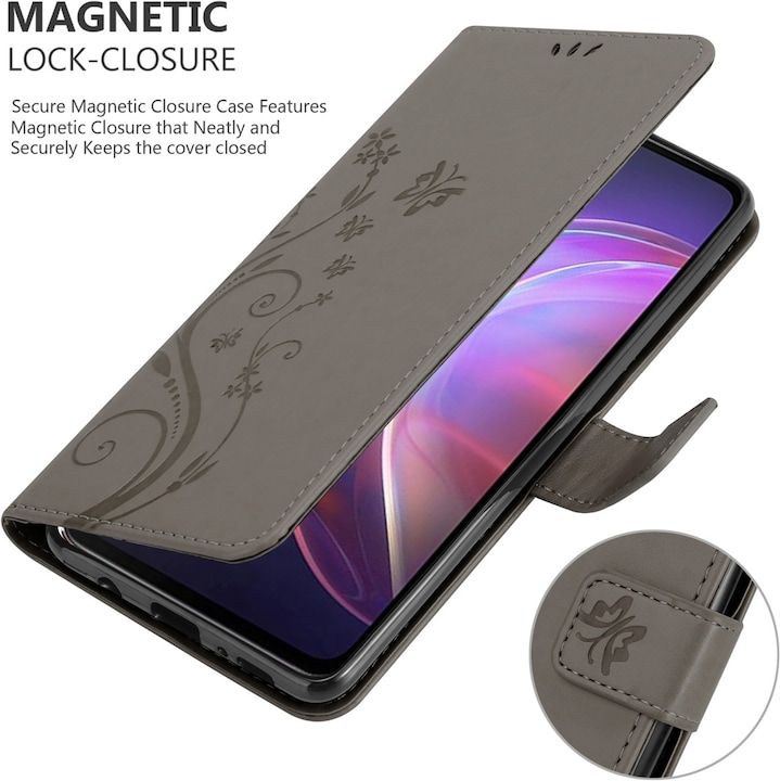 Actual product image Cadorabo Flower Book cover (Vivo V21)