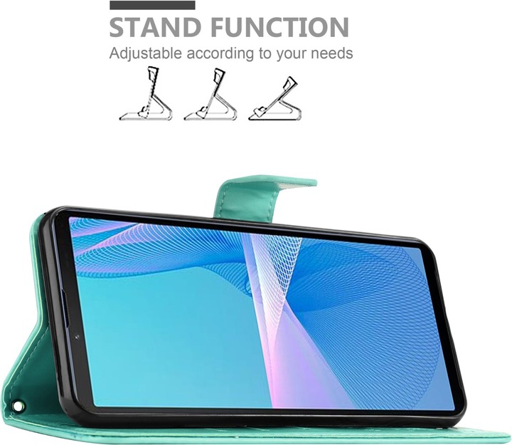Actual product image Cadorabo Flower Book cover (Sony Xperia 10 III)