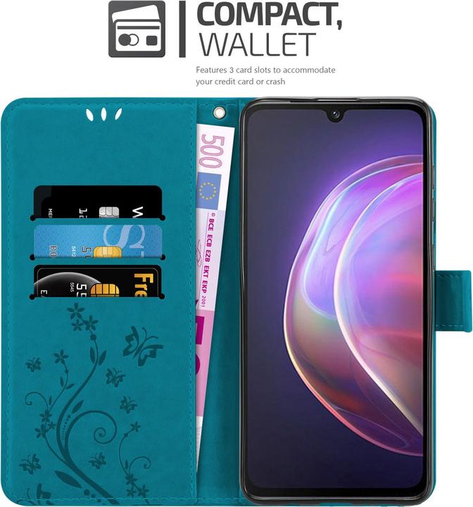 Actual product image Cadorabo Flower Book cover (Vivo V21)