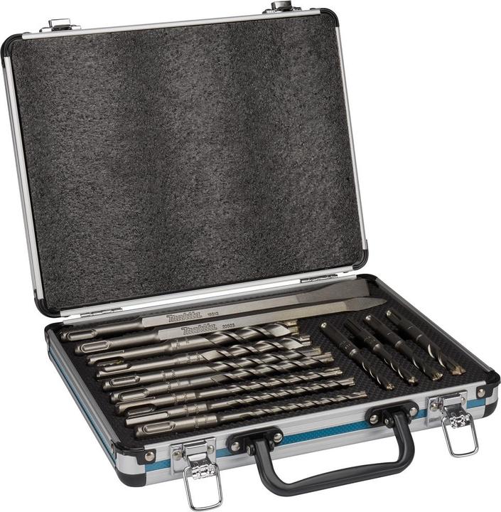 Productafbeelding Makita SDS+ boor/beitel set 13 st. (6, 7, 8, 10, 12, 14, 16, 18, 20, 25, 31, 35 mm)