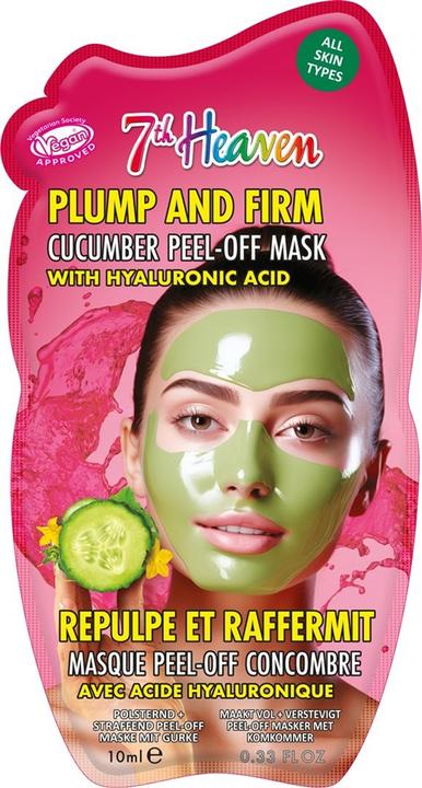 Actual product image 7th Heaven Cucumber Peel Off Face Mask with Hyaluronic Acid - Plump and Firm (10 ml)