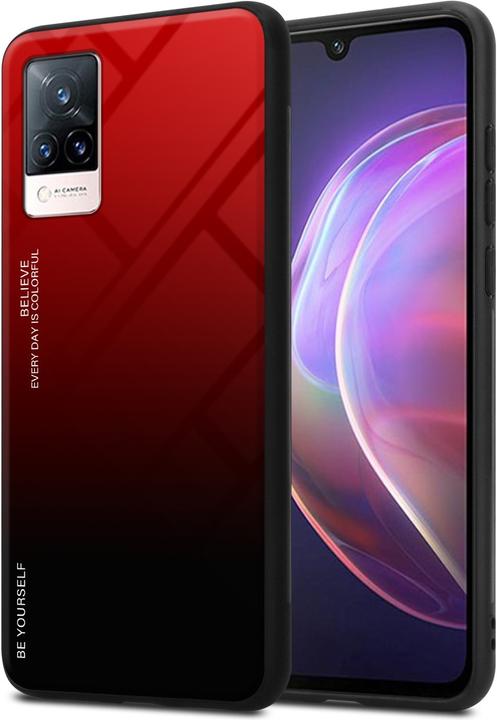 Actual product image Cadorabo TPU 2 colors glass envelope (Vivo V21)