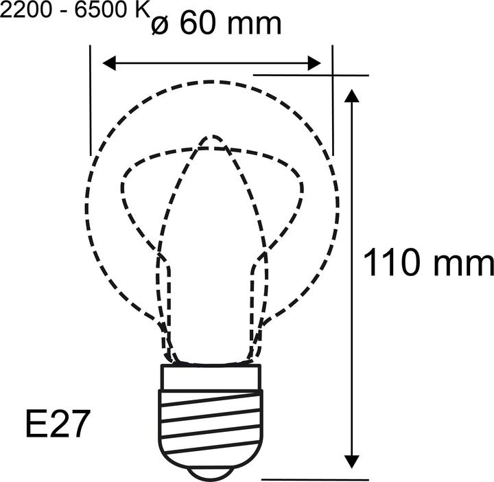 Produktbild Paulmann AGL Zigbee Filament (E27, 6 W, 470 lm, 1 x, G)