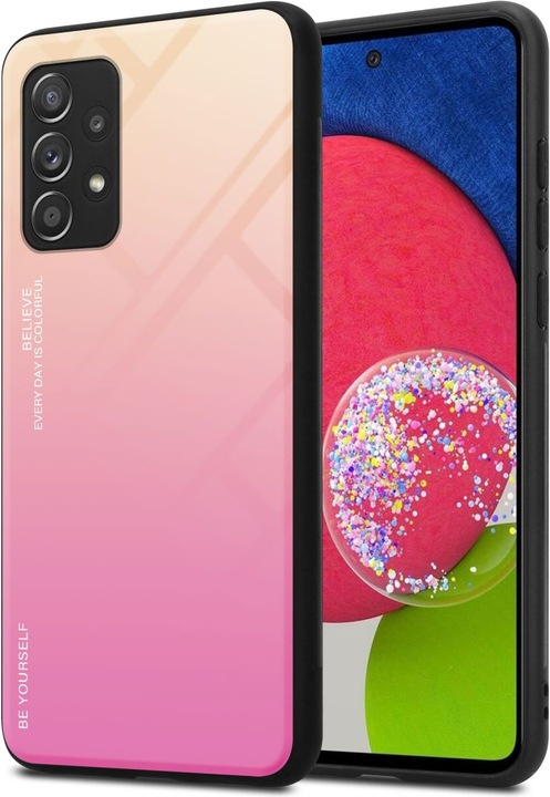 Actual product image Cadorabo TPU 2 colors glass envelope (Samsung Galaxy A52, Samsung Galaxy A52 5G, Samsung Galaxy A52s 5G)