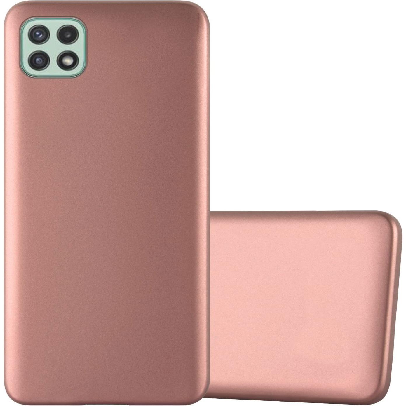 Cadorabo TPU Matt Metallic Hülle (Samsung Galaxy A22 5G), Smartphone Hülle, Rosa