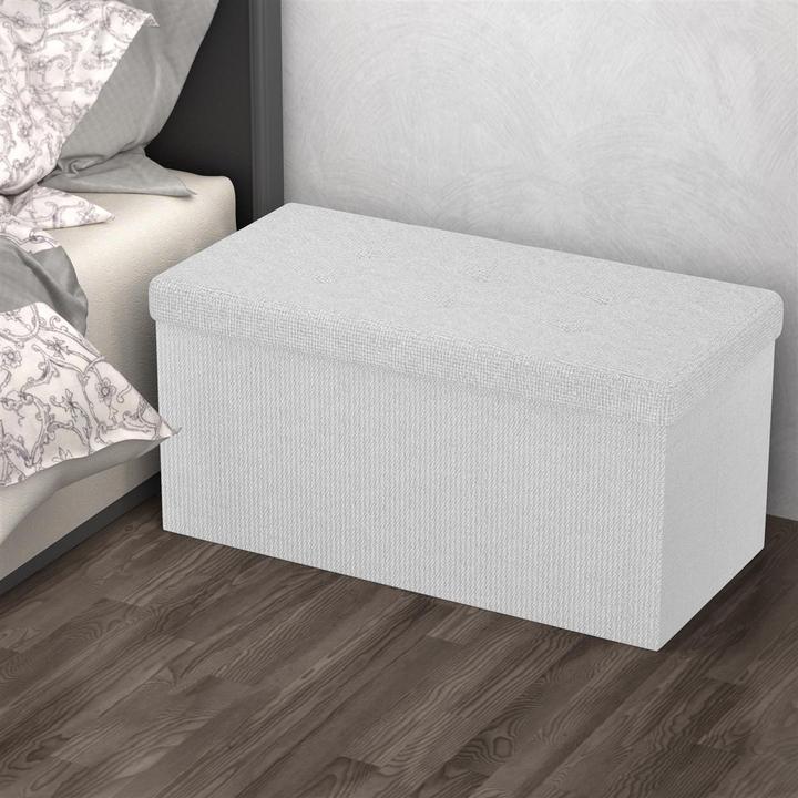 Actual product image Intirilife Bench 76x38x38 cm in SNOW WHITE (38.76 cm)