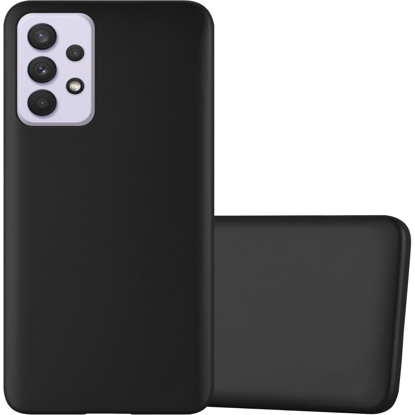 Cadorabo TPU Matt Metallic Hülle (Samsung Galaxy A33 5G), Smartphone Hülle, Schwarz