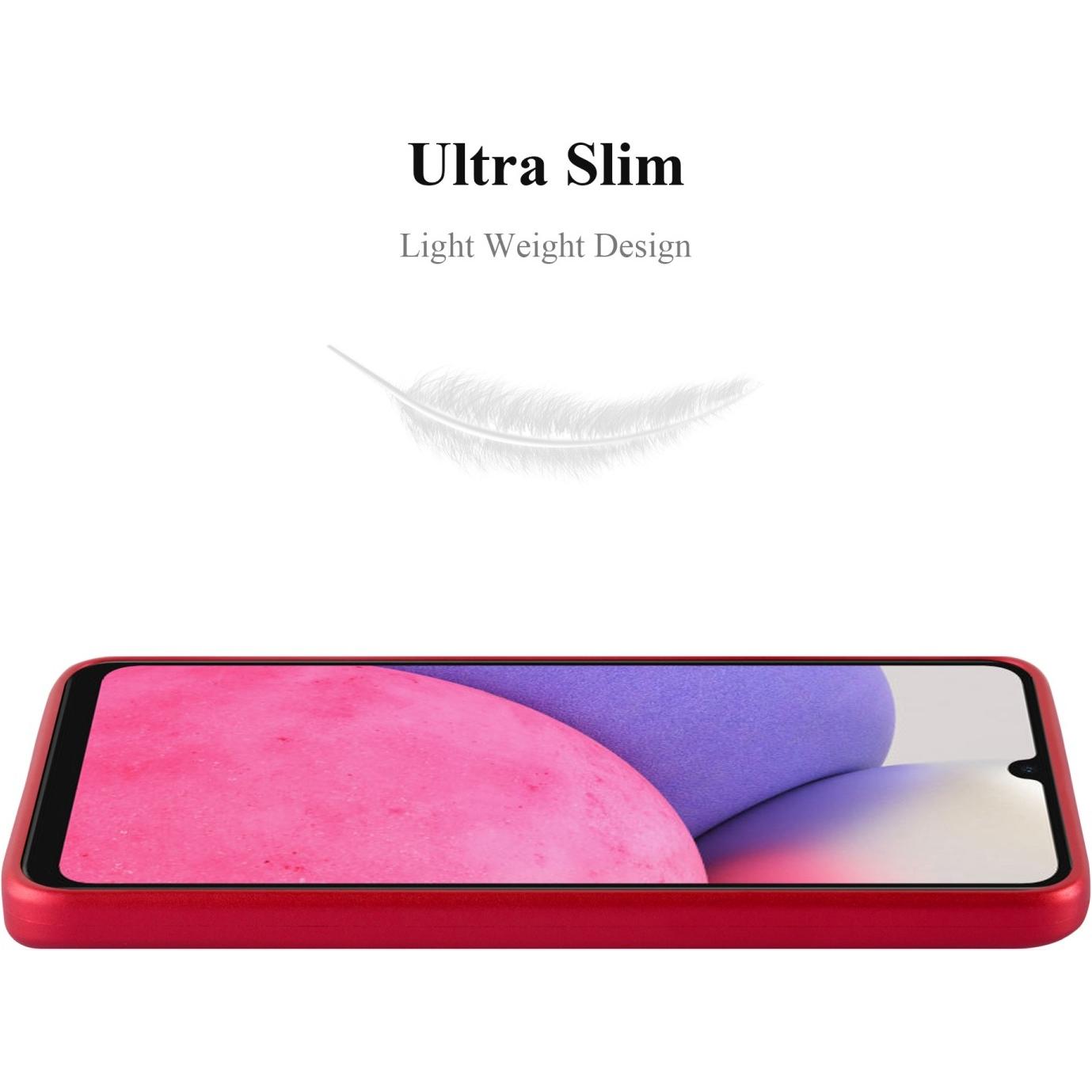 Thumbnail - Cadorabo TPU Matt Metallic Hülle (Samsung Galaxy A33 5G), Smartphone Hülle, Rot