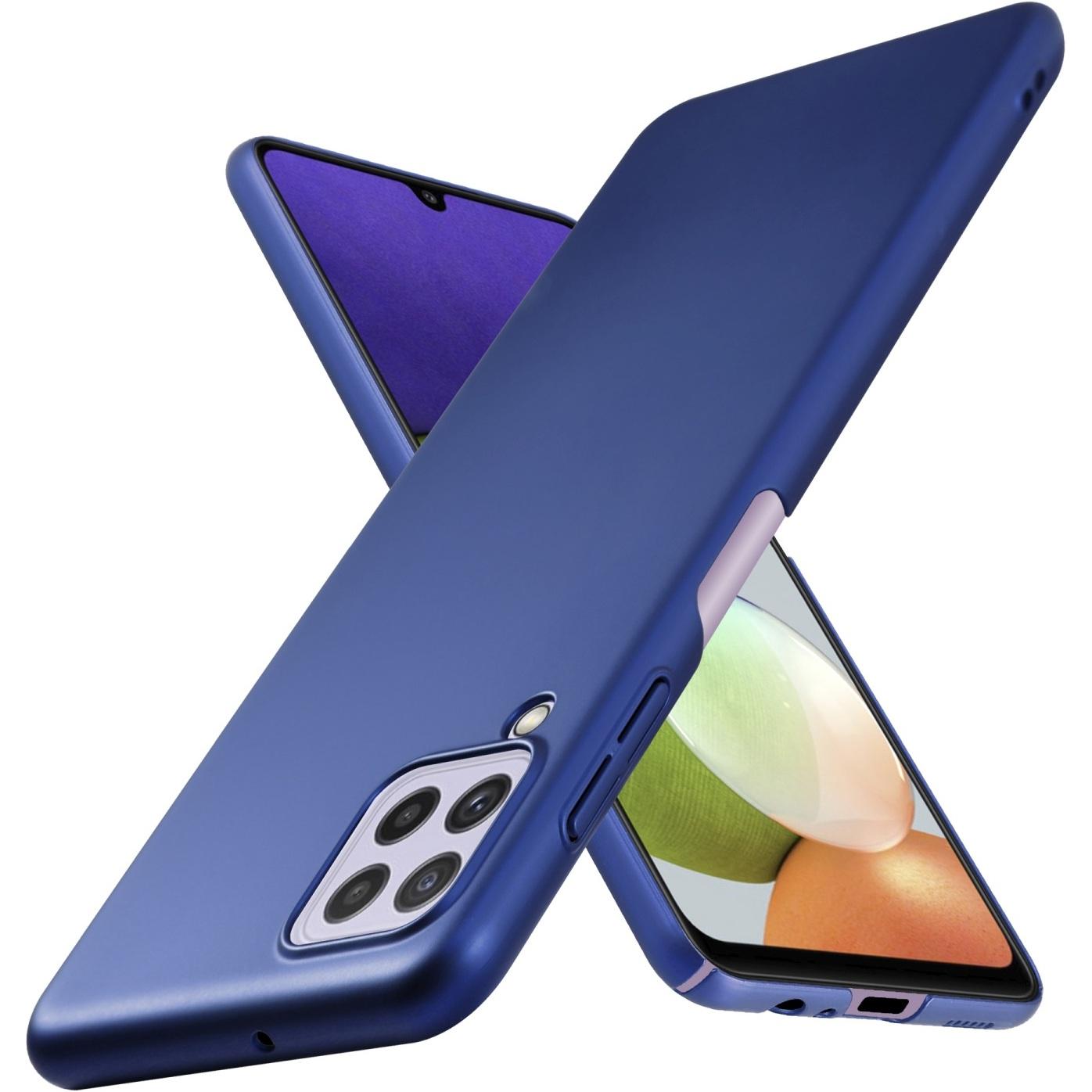 Thumbnail - Cadorabo HC Matt Metall Hülle (Samsung Galaxy A32, Samsung Galaxy A22, Samsung Galaxy M22), Smartphone Hülle, Blau