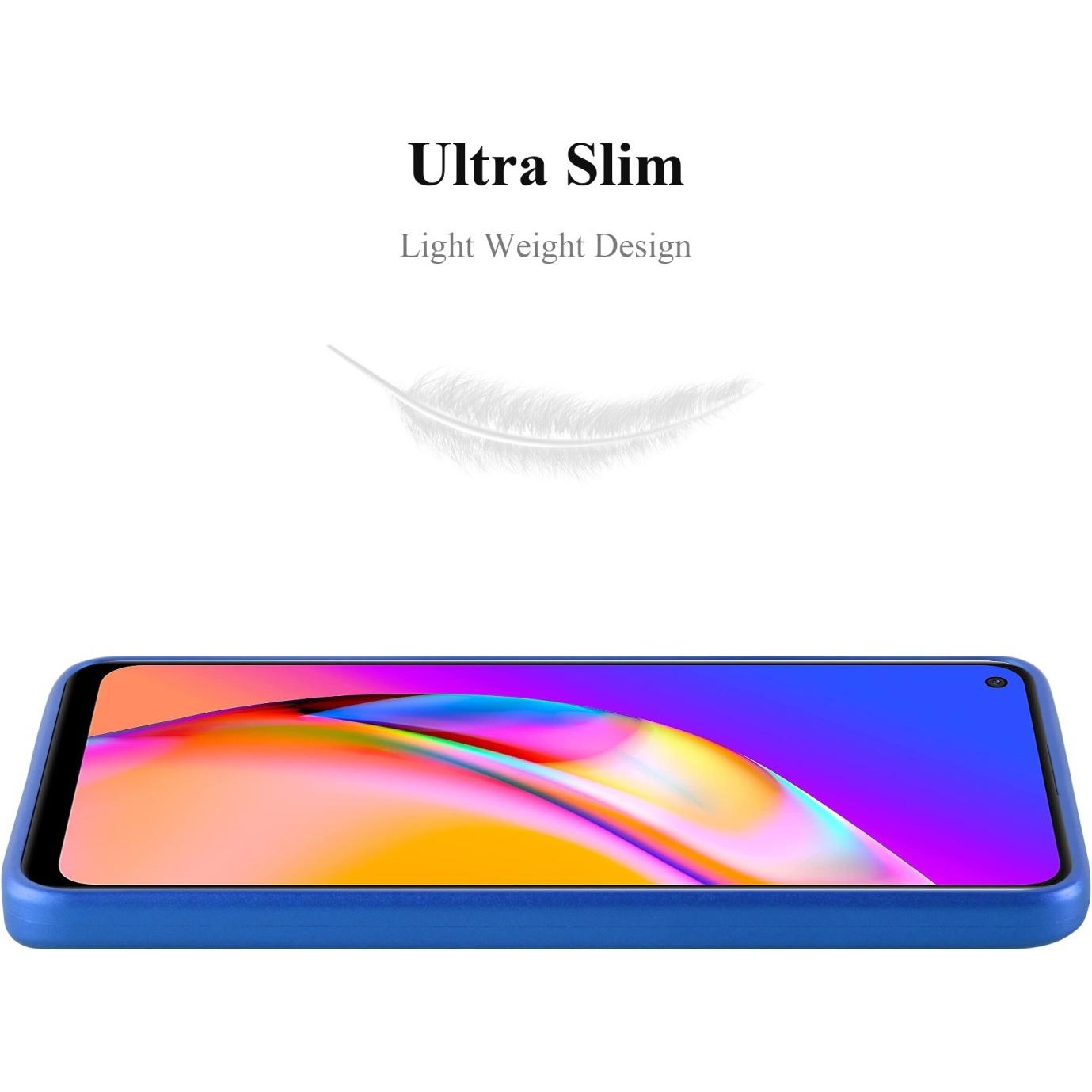 Thumbnail - Cadorabo TPU Matt Metallic Hülle (Oppo A94 5G), Smartphone Hülle, Blau