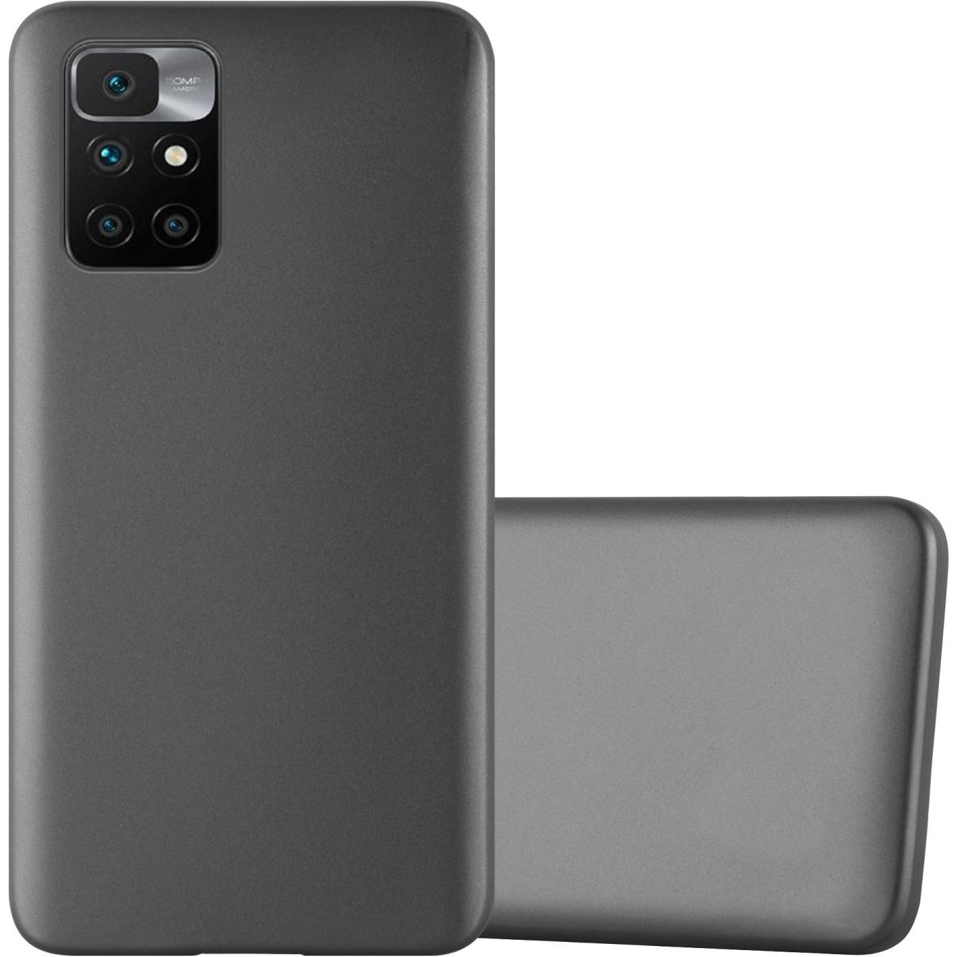 Cadorabo TPU Matt Metallic Hülle (Xiaomi Redmi 10, Xiaomi Redmi Note 11 5G), Smartphone Hülle, Grau