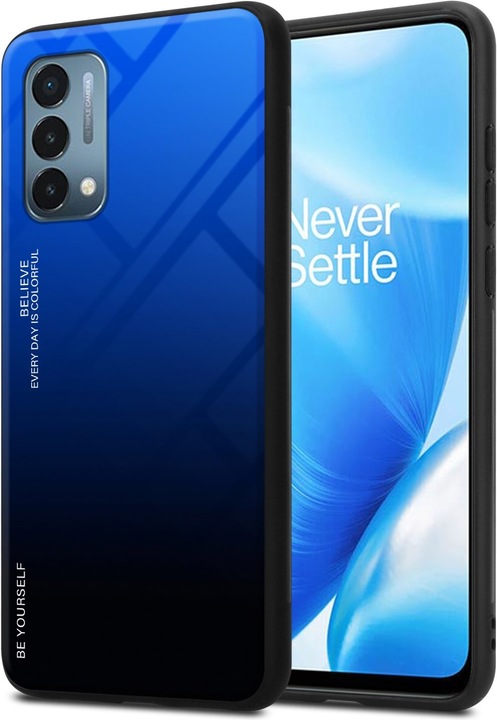 Productafbeelding Cadorabo TPU 2 Kleuren Glazen Hoesje (OnePlus Noord N200 5G)