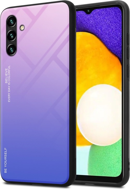 Productafbeelding Cadorabo TPU 2 Kleuren Glazen Hoesje (Samsung Galaxy A13 5G)