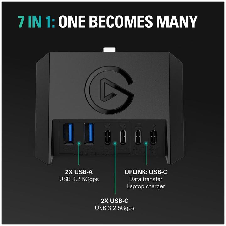 Actual product image Elgato USB Hub for Stream Deck + (USB-C, 4 ports)