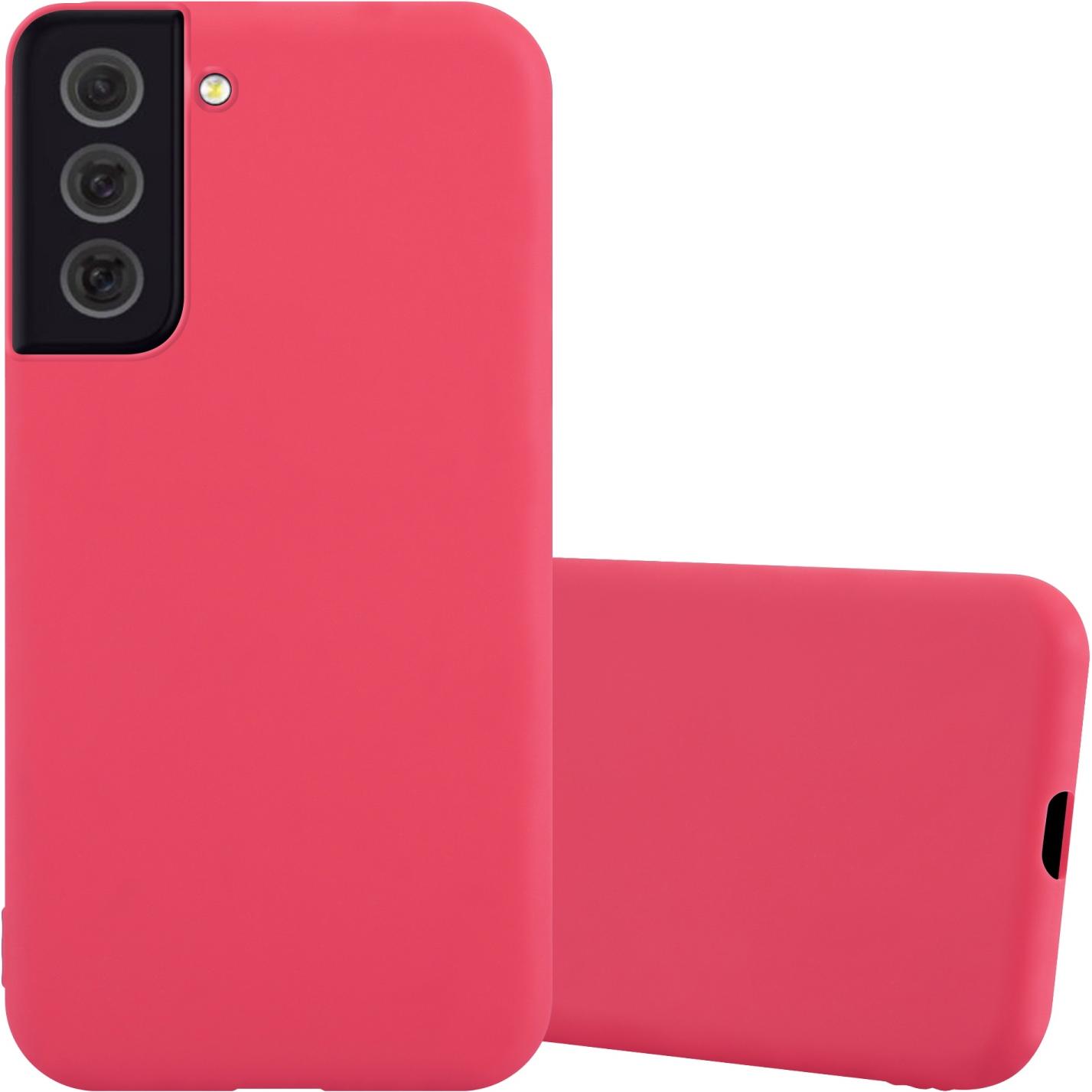 Cadorabo TPU Candy Hülle (Samsung Galaxy S22+), Smartphone Hülle, Rot