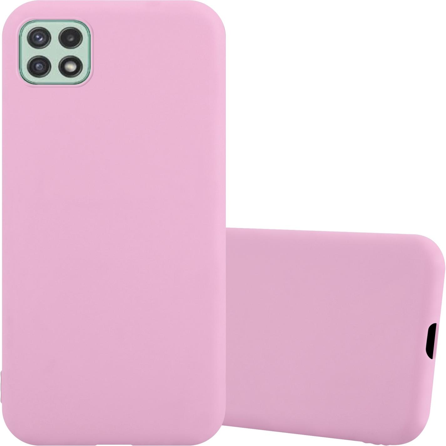 Cadorabo TPU Candy Hülle (Samsung Galaxy A22 5G), Smartphone Hülle, Rosa