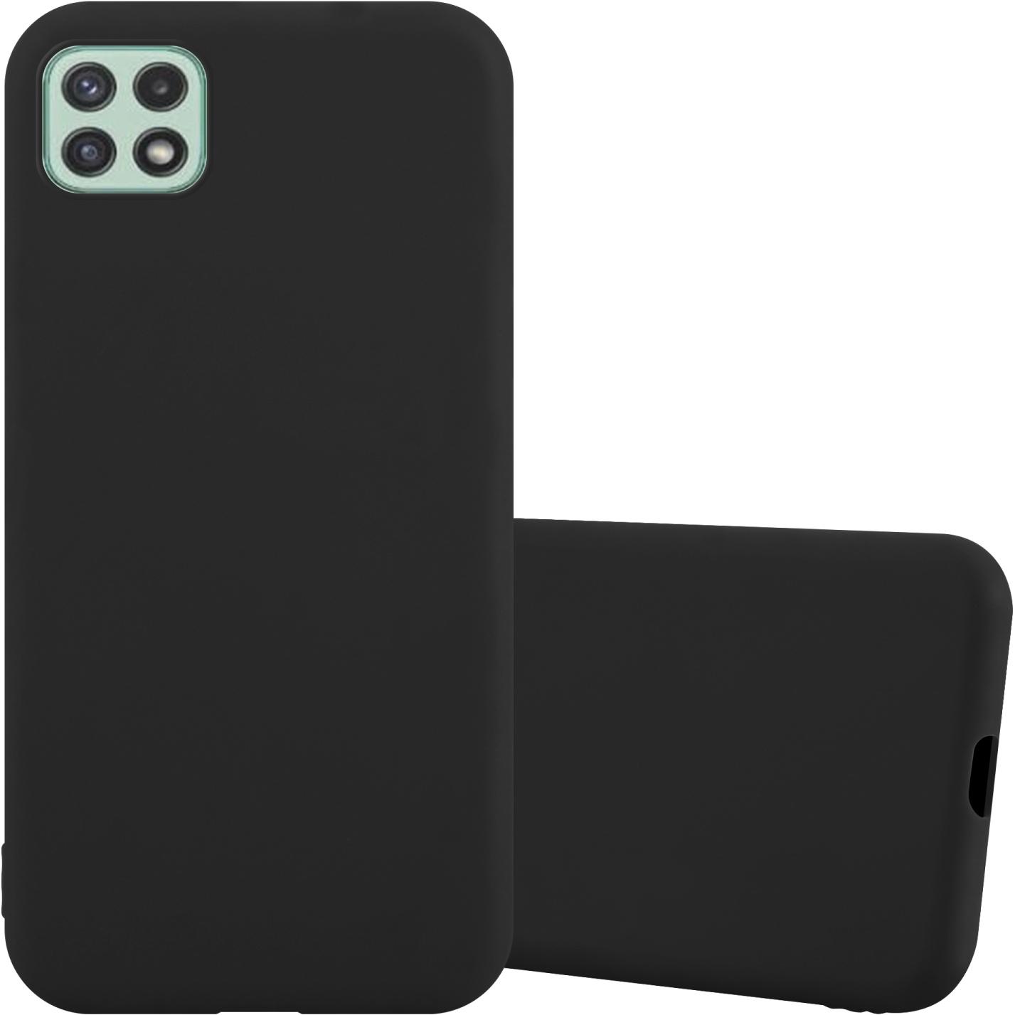 Cadorabo TPU Candy Hülle (Samsung Galaxy A22 5G), Smartphone Hülle, Schwarz