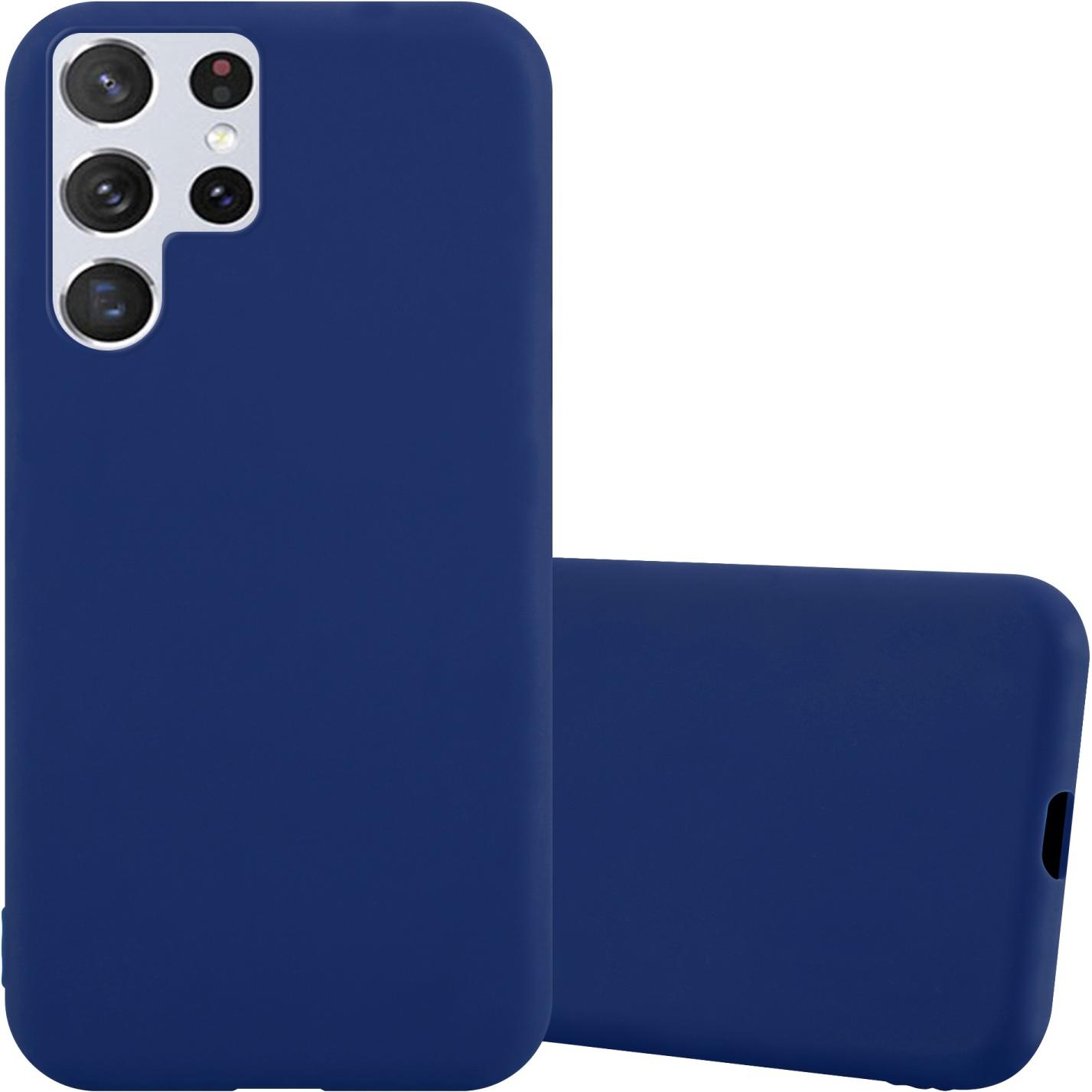 Cadorabo TPU Candy Hülle (Samsung Galaxy S22 Ultra), Smartphone Hülle, Blau