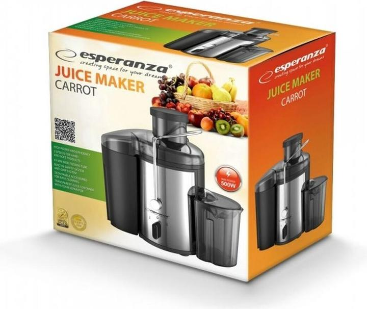 Actual product image Esperanza EKJ002 Juicer, stainless steel