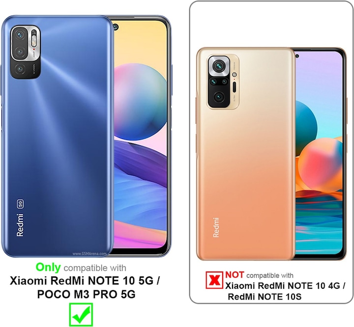 Productafbeelding Cadorabo Glas ter bescherming van het scherm (3 Stuk, Xiaomi Poco M3 Pro 5G, Xiaomi Redmi Note 10 5G)